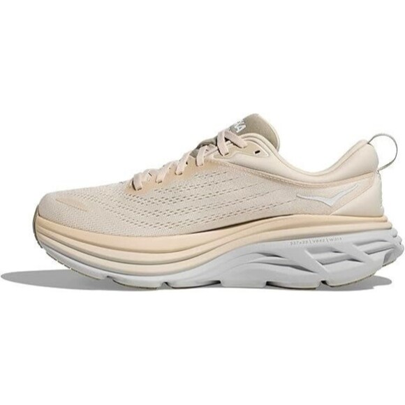 Hoka One One Men\'s Bondi 8 Athletic Sneakers OAT MILK BARLEY sz 11.5 NWOB main image 6
